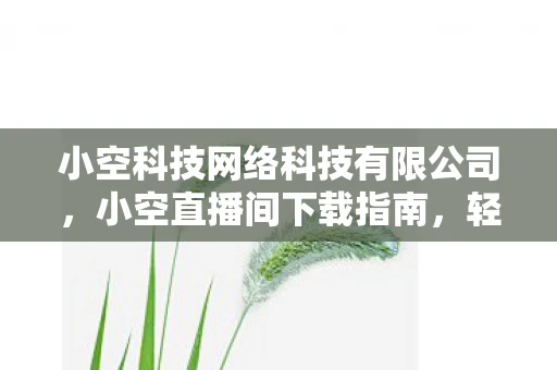 小空科技网络科技有限公司，小空直播间下载指南，轻松获取v1.2.7.0绿色版