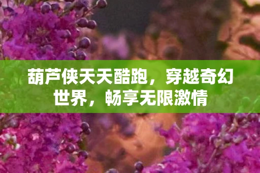 葫芦侠天天酷跑，穿越奇幻世界，畅享无限激情