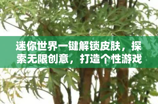 迷你世界一键解锁皮肤，探索无限创意，打造个性游戏