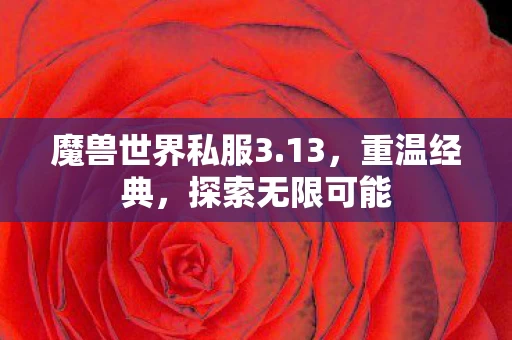 魔兽世界私服3.13,重温经典,探索无限可能 魔兽世界私服3.13,重温经典,探索无限可能