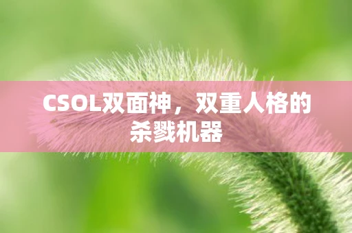 CSOL双面神，双重人格的杀戮机器