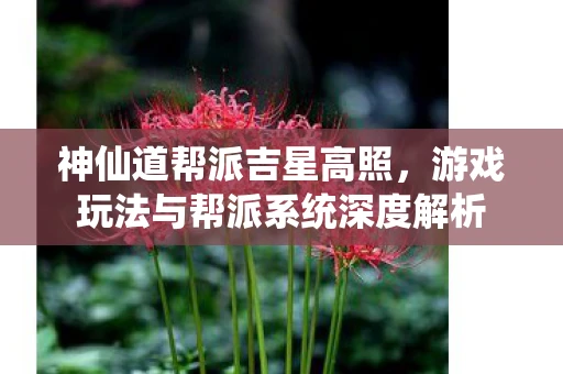 神仙道帮派吉星高照，游戏玩法与帮派系统深度解析