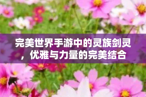 完美世界手游中的灵族剑灵，优雅与力量的完美结合