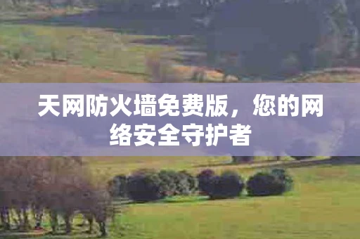 天网防火墙免费版，您的网络安全守护者