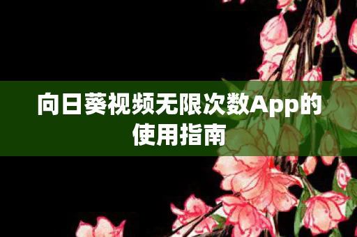 向日葵视频无限次数App的使用指南图片
