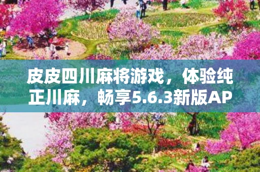 皮皮四川麻将游戏，体验纯正川麻，畅享5.6.3新版APP的魅力