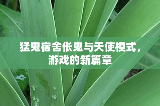 猛鬼宿舍伥鬼与天使模式，游戏的新篇章