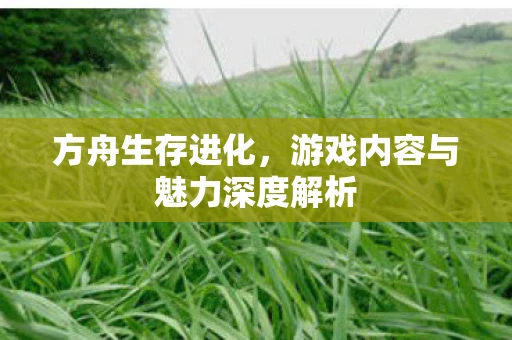 方舟生存进化，游戏内容与魅力深度解析