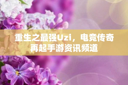 重生之最强Uzi，电竞传奇再起手游资讯频道