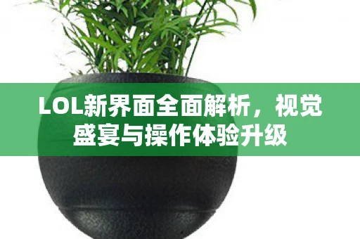 LOL新界面全面解析，视觉盛宴与操作体验升级