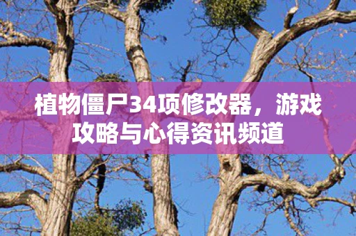 植物僵尸34项修改器，游戏攻略与心得资讯频道