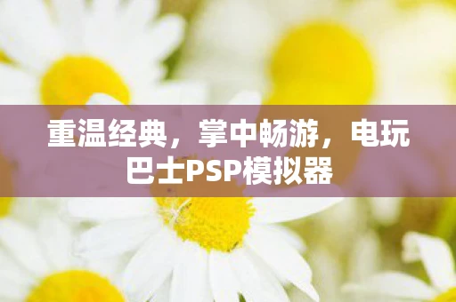 重温经典，掌中畅游，电玩巴士PSP模拟器