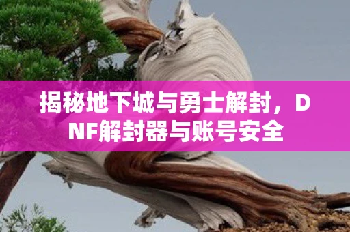 揭秘地下城与勇士解封，DNF解封器与账号安全