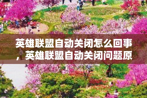 英雄联盟自动关闭怎么回事，英雄联盟自动关闭问题原因分析与解决方案