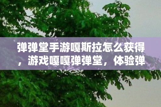 弹弹堂手游嘎斯拉怎么获得,游戏嘎嘎弹弹堂,体验弹射战斗的无限乐趣 弹弹堂手游嘎斯拉怎么获得,游戏嘎嘎弹弹堂,体验弹射战斗的无限乐趣