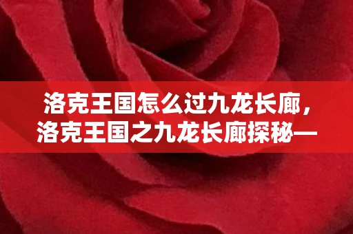 洛克王国怎么过九龙长廊，洛克王国之九龙长廊探秘—揭秘神秘之地