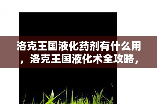 洛克王国液化药剂有什么用,洛克王国液化术全攻略,学习、应用与注意事项 洛克王国液化药剂有什么用,洛克王国液化术全攻略,学习、应用与注意事项
