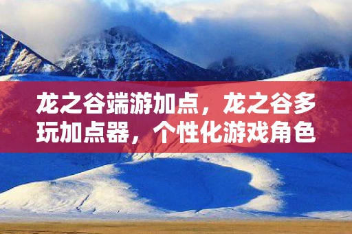 龙之谷端游加点，龙之谷多玩加点器，个性化游戏角色的必备利器