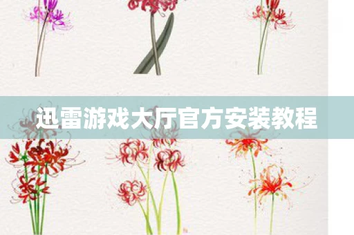 迅雷游戏大厅官方安装教程图片