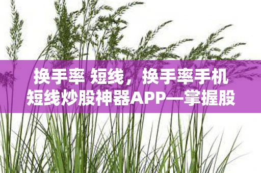 换手率 短线，换手率手机短线炒股神器APP—掌握股市动态的必备工具