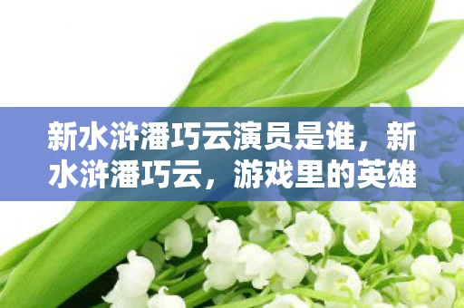 新水浒潘巧云演员是谁,新水浒潘巧云,游戏里的英雄传奇与深度解析 新水浒潘巧云演员是谁,新水浒潘巧云,游戏里的英雄传奇与深度解析