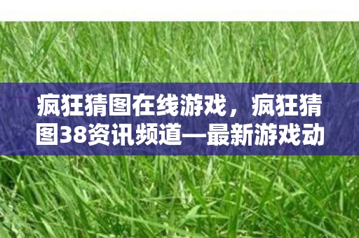 疯狂猜图在线游戏，疯狂猜图38资讯频道—最新游戏动态与独家解析