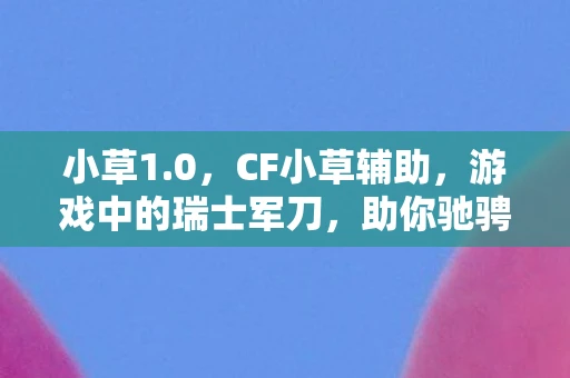 小草1.0，CF小草辅助，游戏中的瑞士军刀，助你驰骋战场！