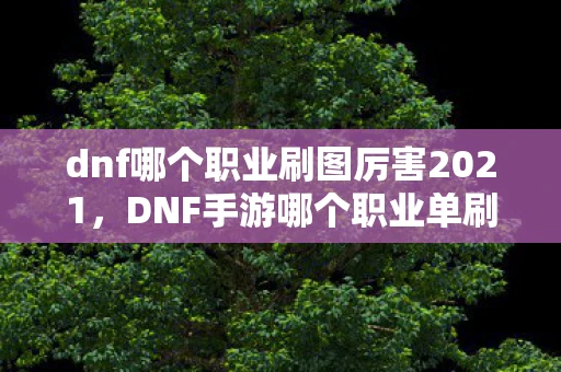 dnf哪个职业刷图厉害2021,DNF手游哪个职业单刷图最厉害?独家解析带你一探究竟! dnf哪个职业刷图厉害2021,DNF手游哪个职业单刷图最厉害?独家解析带你一探究竟!