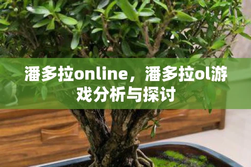潘多拉online,潘多拉ol游戏分析与探讨 潘多拉online,潘多拉ol游戏分析与探讨