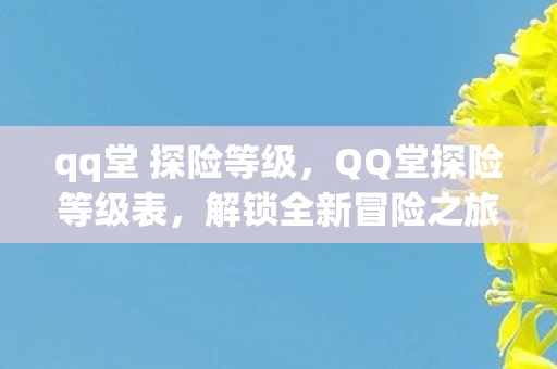 qq堂 探险等级，QQ堂探险等级表，解锁全新冒险之旅