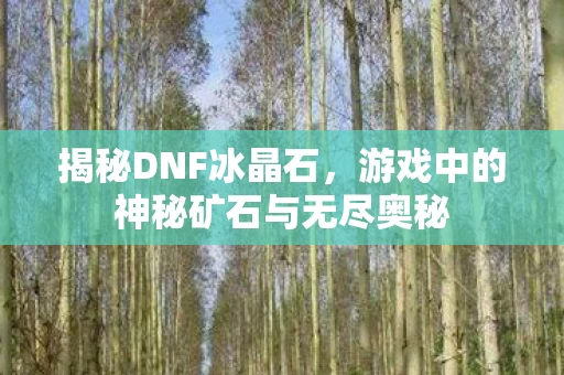 游戏中的神秘矿石与无尽奥秘图片