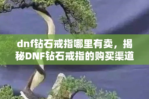 dnf钻石戒指哪里有卖，揭秘DNF钻石戒指的购买渠道与资讯频道