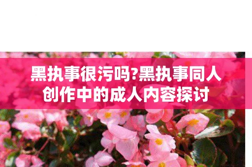 黑执事很污吗?黑执事同人创作中的成人内容探讨