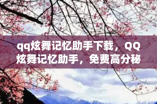 qq炫舞记忆助手下载，QQ炫舞记忆助手，免费高分秘籍