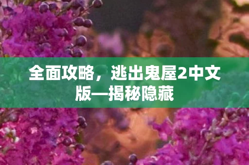 逃出鬼屋2中文版图片