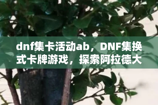 dnf集卡活动ab，DNF集换式卡牌游戏，探索阿拉德大陆的奇幻之旅