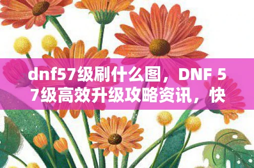 dnf57级刷什么图,DNF 57级高效升级攻略资讯,快速升级不是梦! dnf57级刷什么图,DNF 57级高效升级攻略资讯,快速升级不是梦!