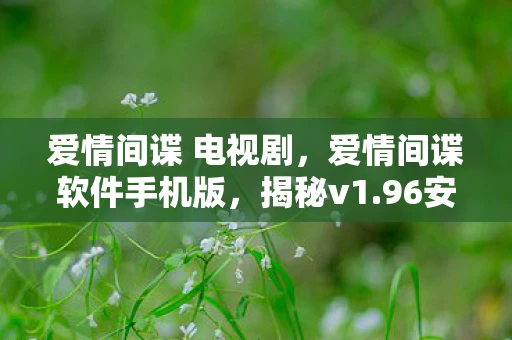 爱情间谍 电视剧,爱情间谍软件手机版,揭秘v1.96安卓最新版的真相与风险 爱情间谍 电视剧,爱情间谍软件手机版,揭秘v1.96安卓最新版的真相与风险