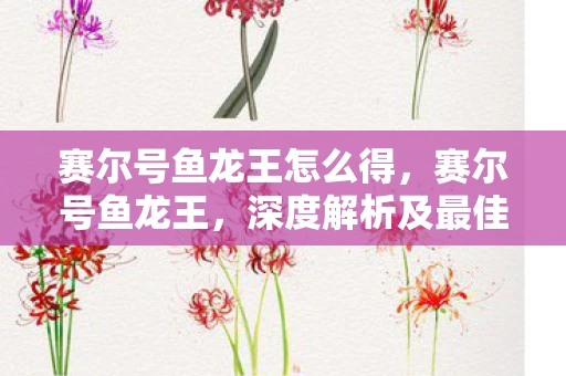 赛尔号鱼龙王怎么得，赛尔号鱼龙王，深度解析及最佳刷怪攻略