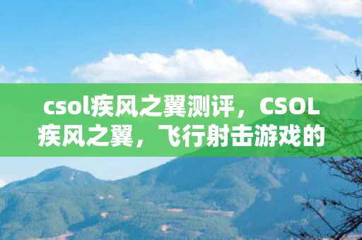 csol疾风之翼测评,CSOL疾风之翼,飞行射击游戏的魅力与挑战 csol疾风之翼测评,CSOL疾风之翼,飞行射击游戏的魅力与挑战
