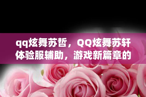 qq炫舞苏哲,QQ炫舞苏轩体验服辅助,游戏新篇章的引领者 qq炫舞苏哲,QQ炫舞苏轩体验服辅助,游戏新篇章的引领者