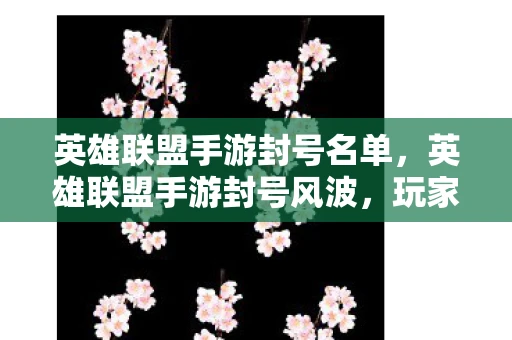 英雄联盟手游封号名单，英雄联盟手游封号风波，玩家啧啧称奇