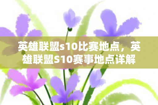 英雄联盟s10比赛地点，英雄联盟S10赛事地点详解