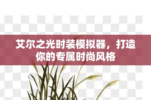 打造你的专属时尚风格图片