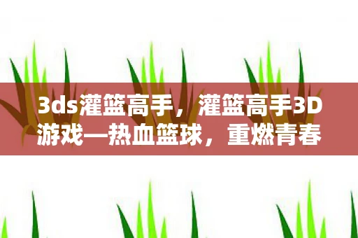 3ds灌篮高手，灌篮高手3D游戏—热血篮球，重燃青春
