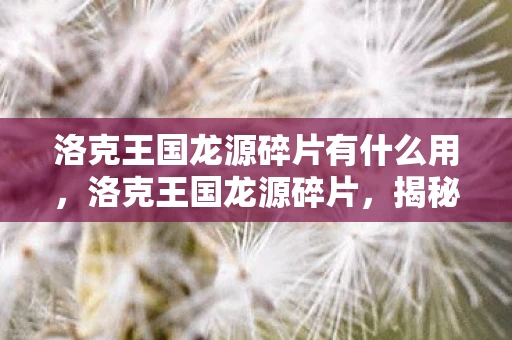 洛克王国龙源碎片有什么用,洛克王国龙源碎片,揭秘神秘力量的奥秘 洛克王国龙源碎片有什么用,洛克王国龙源碎片,揭秘神秘力量的奥秘