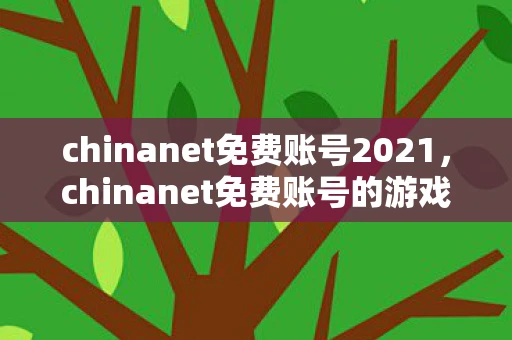 chinanet免费账号2021，chinanet免费账号的游戏世界，探索网络连接与游戏体验