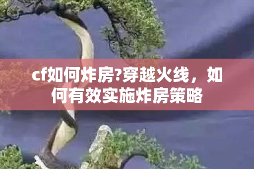cf如何炸房?穿越火线，如何有效实施炸房策略