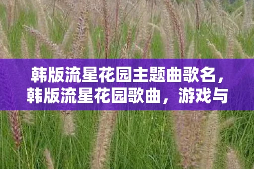 韩版流星花园主题曲歌名,韩版流星花园歌曲,游戏与流行文化的完美结合 韩版流星花园主题曲歌名,韩版流星花园歌曲,游戏与流行文化的完美结合