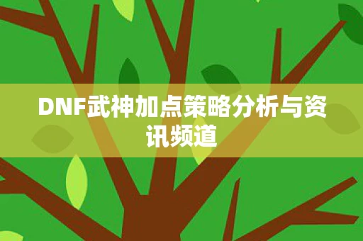 DNF武神加点策略分析与资讯频道图片